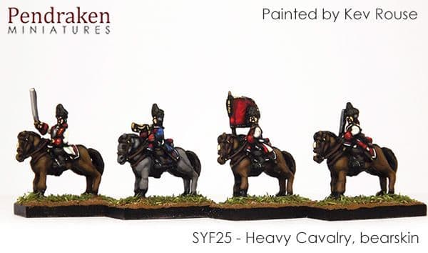 Heavy cavalry in bearskin
