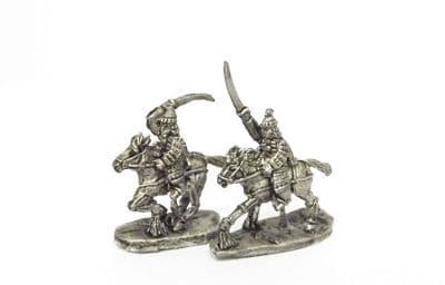 Heavy cavalry, with sword and bow