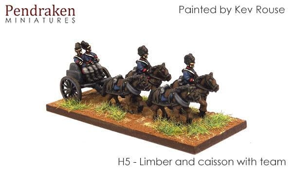 Horse artillery limber and team (2)
