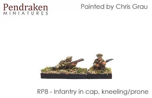 Infantry in cap, kneeling/prone (10)