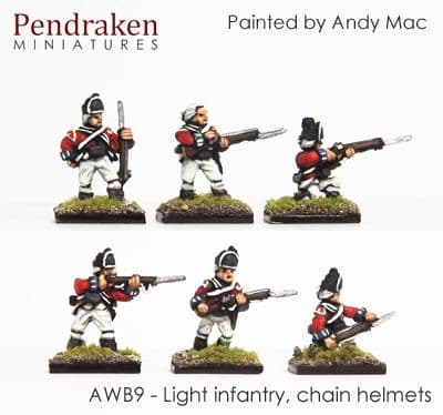 Light Infantry, chain helmets