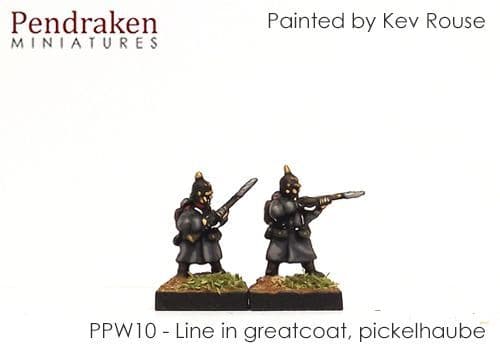 Line in greatcoat, picklehaube