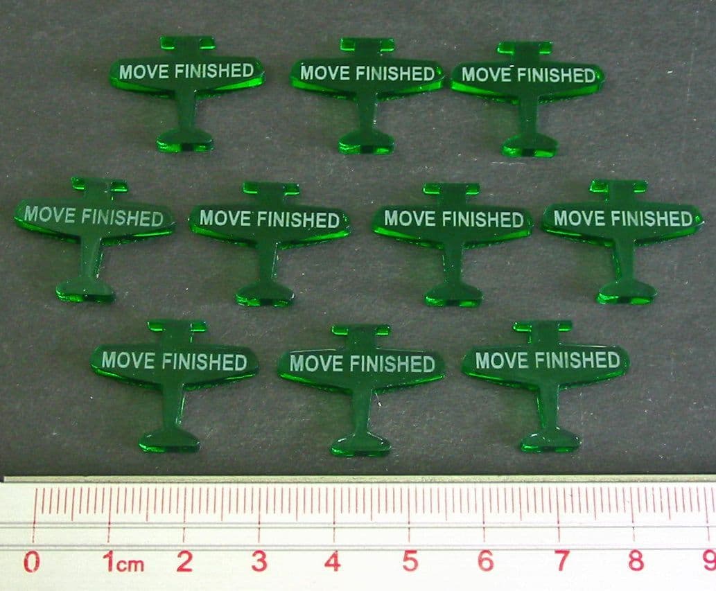 Move Finished Tokens, Translucent Green (10)