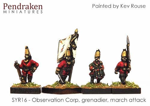 Observation Corp, grenadier, marching