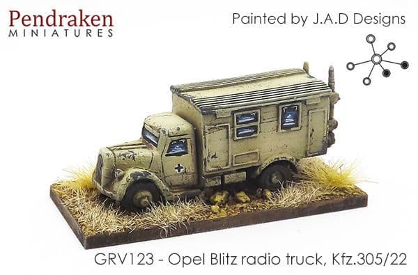 War Wings 1/72 German KFZ.305 Opel Blitz Truck – Snow Paint Finished Model