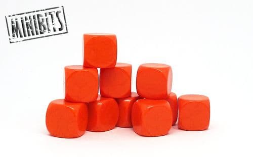 Orange blank dice