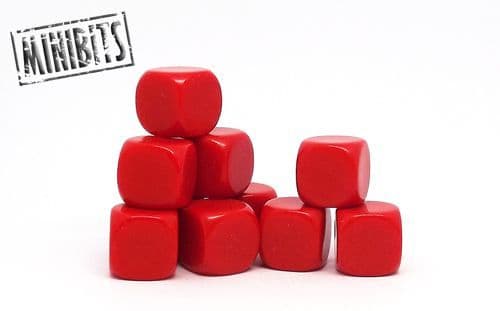 Red blank dice