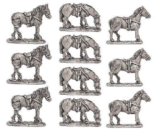 Standing horses (10)