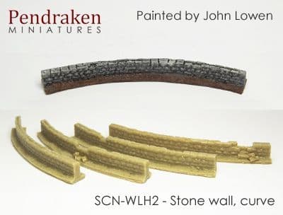 Stone walls, curve
