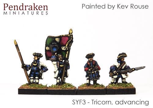 Tricorn, advancing, without turnbacks