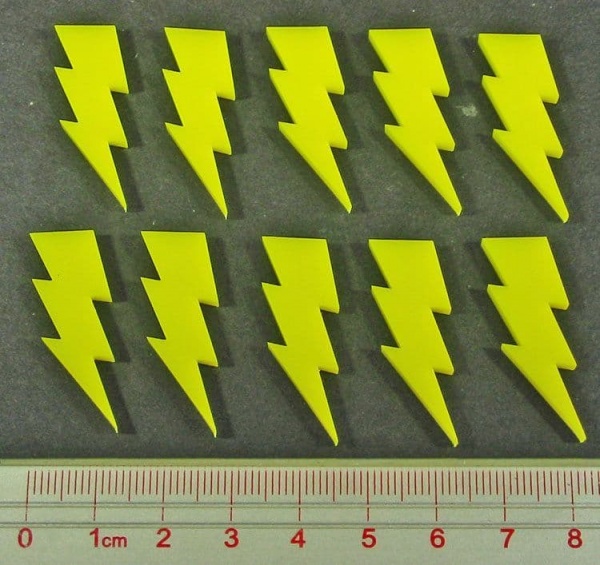 Lightning Bolt Tokens, Yellow (10)