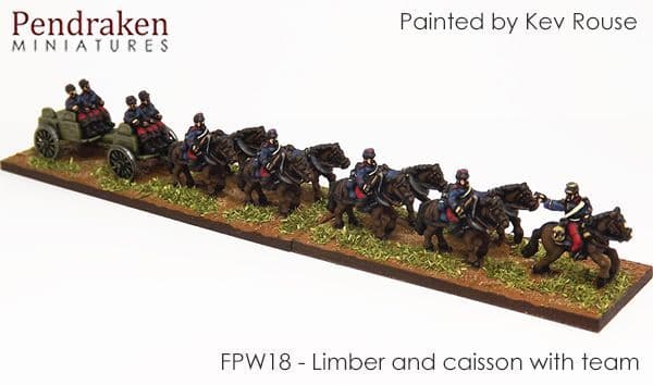 Limber and caisson with team/out riders (1)
