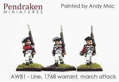 Line, 1768 warrant, march attack