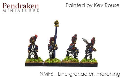 Line grenadier, marching