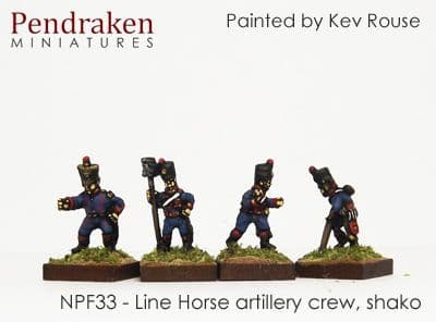 Line horse artillery crew, shako (12)
