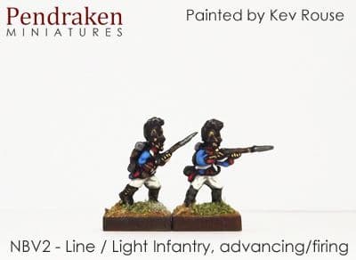Line / light infantry, firing/advancing