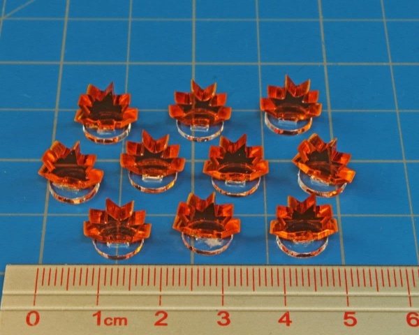 LIT-TS076 Blast Markers, Micro, Fluorescent Amber & Clear (10)
