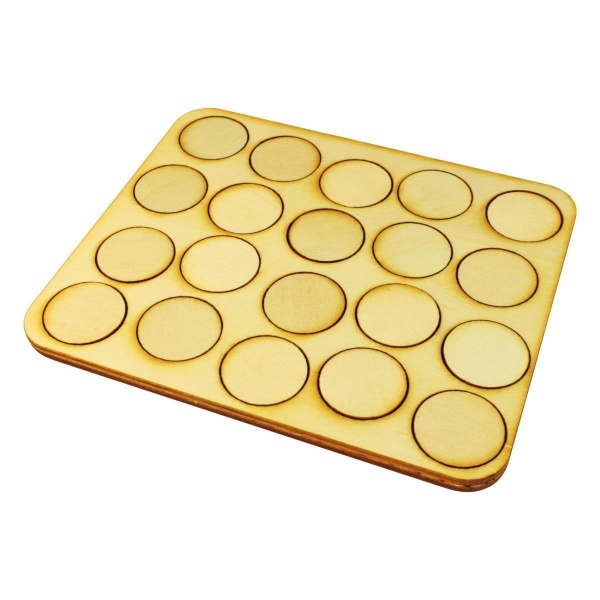 LITKO 5x4 Formation Skirmish Tray for 25mm Circle Bases
