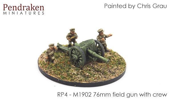 M1902 76mm field gun with crew (3)