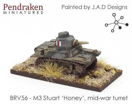 M3 Stuart 'Honey', mid-war turret