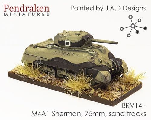 M4A1 Sherman, 75mm, sand tracks