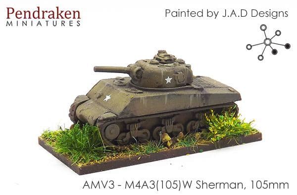 M4A3(105)W Sherman, 105mm