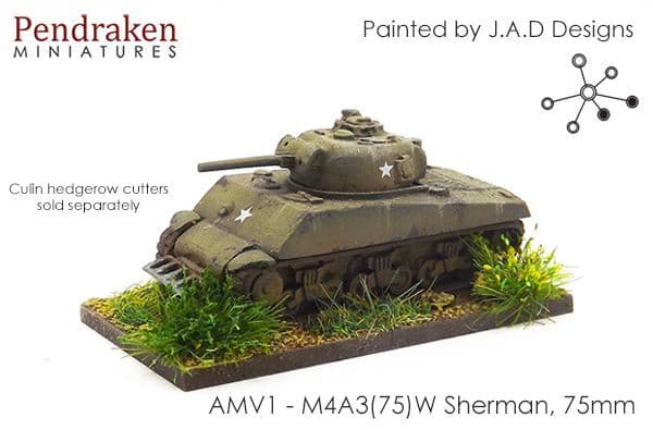 M4A3(75)W Sherman, 75mm
