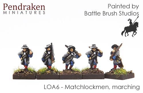 Matchlockmen, marching