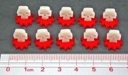 Mini Wound Marker Set, Red/Ivory (10)