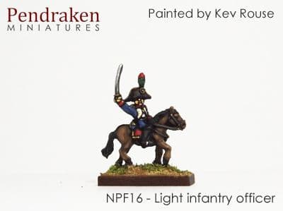 Mounted light infantry officers, bicorne (5)