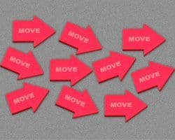 Move Tokens, Red (10)