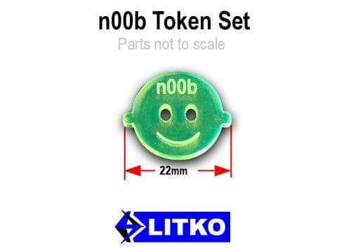 n00b Tokens, Fluorescent Green (10)