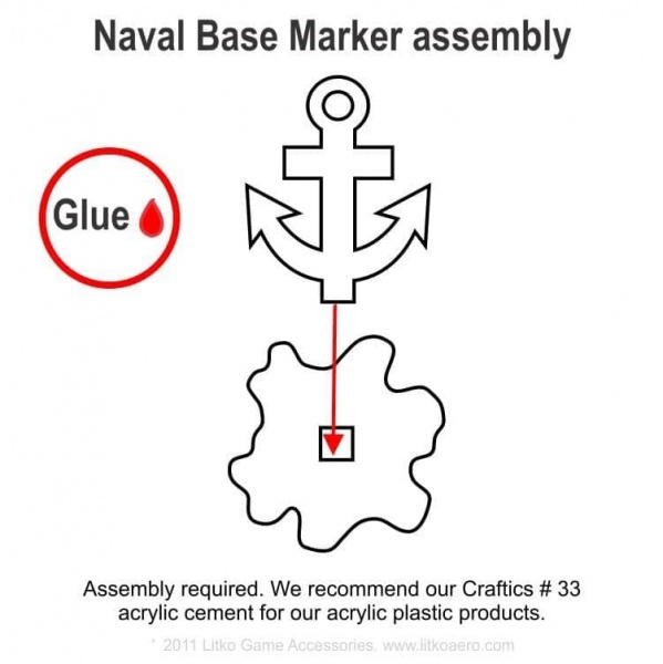 Naval Base Markers, Blue (5)
