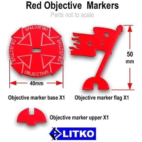 Objective Markers, Red