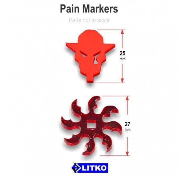 Pain Markers, Red (5)
