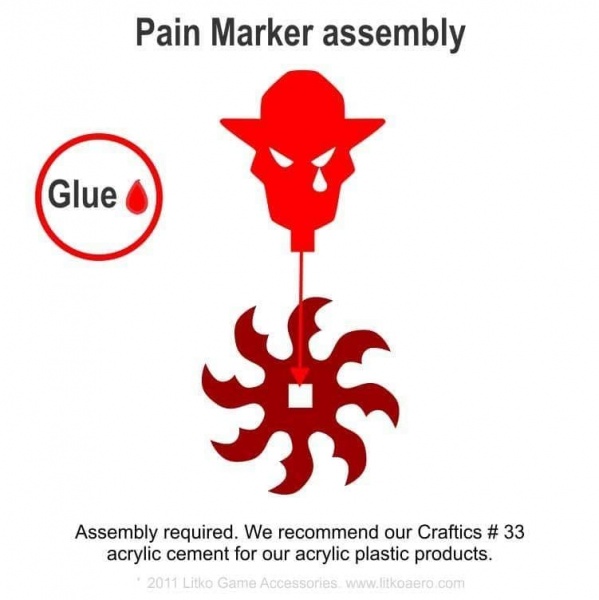 Pain Markers, Red (5)