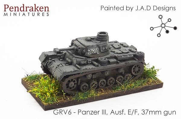 Panzer III Ausf. E/F, 37mm gun