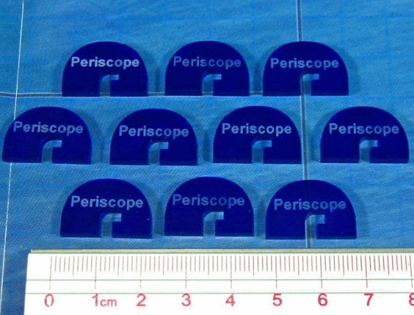 Periscope Depth Tokens, Translucent Blue (10)