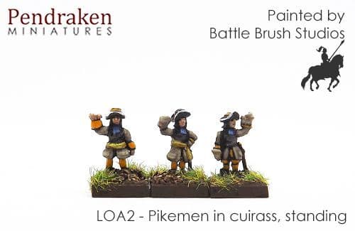 Pikemen, standing, cuirass