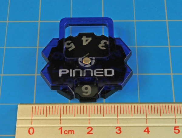 Pin Dial Compatible with GoA, Translucent Blue and Black