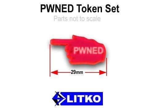 PWNED Tokens, Fluorescent Pink (10)