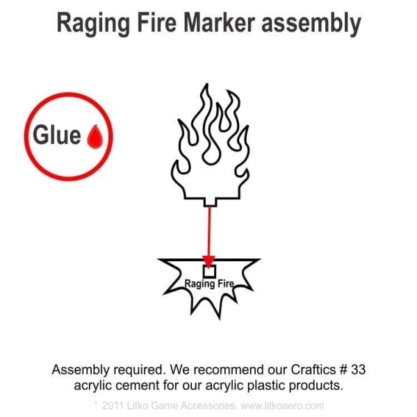 Raging Fire Markers (5)
