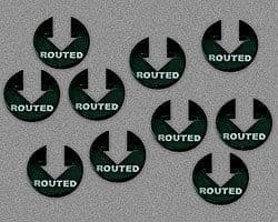Routed Tokens, Black (10)