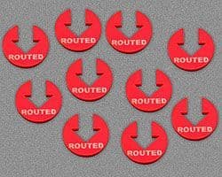 Routed Tokens, Red (10)