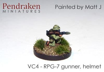 RPG-7 gunner in pith helmet, kneeling