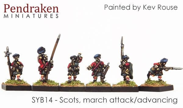 Scots, march attack/charging