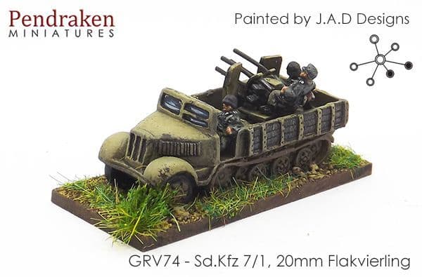 Sd.Kfz 7/1, 20mm Flakvierling quad AA