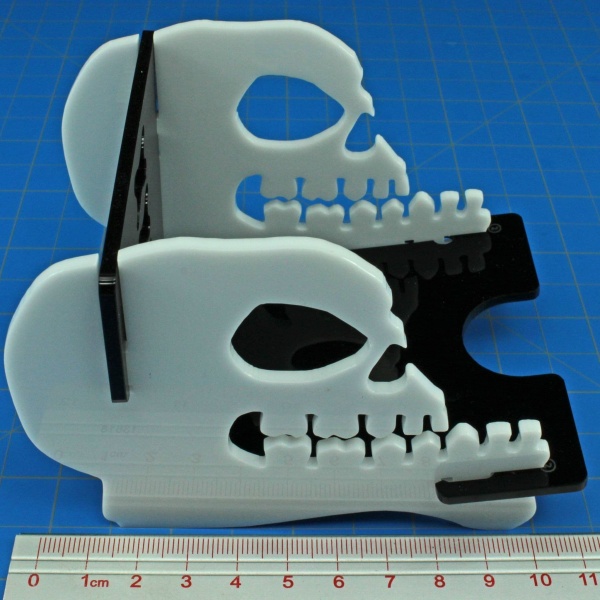 Skull Themed Standard Card Deck Tray (Medium, 75-100 Cards)