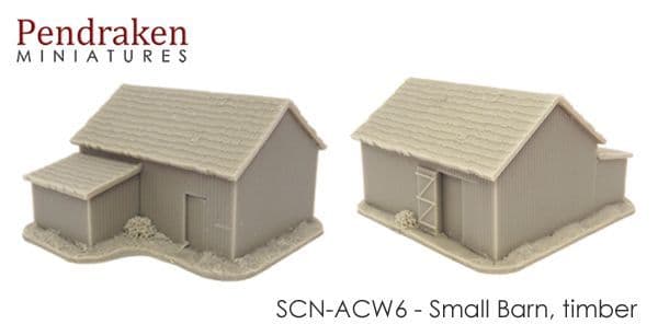 Pendraken 10mm Scenery ACW Small barn timber