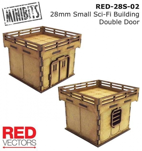 Small building, double door